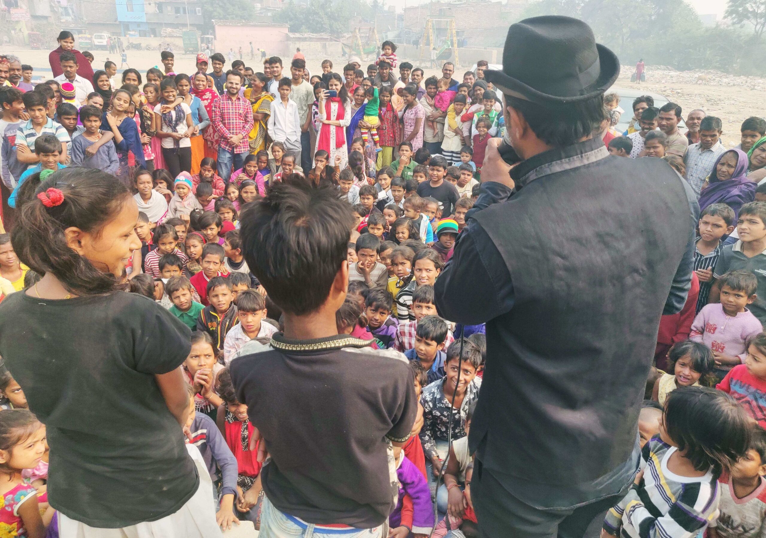 Magic show in Slums (Fun activity _ meditation) NGO Delhi