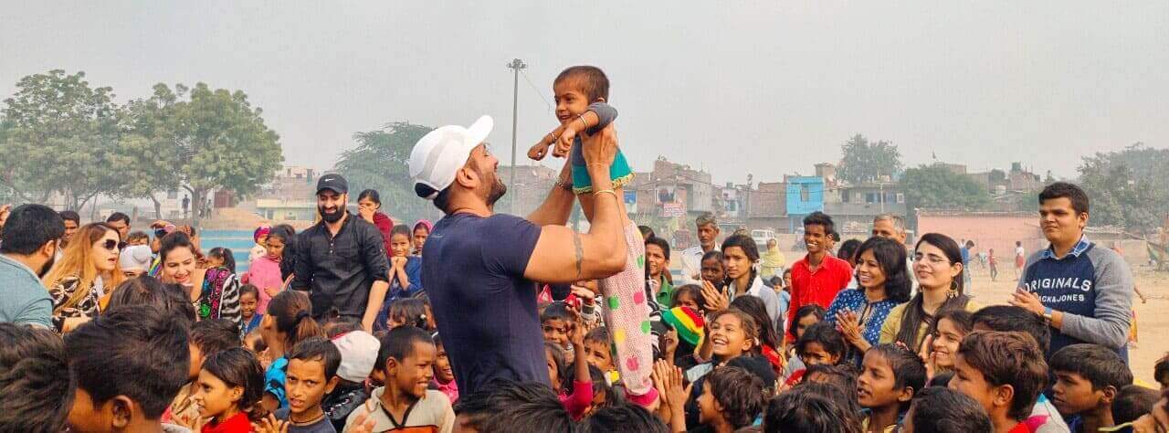 Spreading Bliss amongst precious souls at a slum NGO Delhi